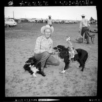 Sheep dogs & Monkey  (Calamity Jane)  C.D. Ferguson owner