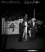 Bill Kornell with Bill Linderman & Luster trophy