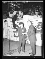 Saddle Bronc Champ - Marty Wood with Lt. Gov. Bob Knous