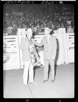 Harry Knight & Gene Pruett & Bucking Horse of the year bridle