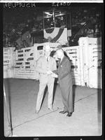 Steer Roping Champ - Sonny Davis with Lt. Gov. Knous