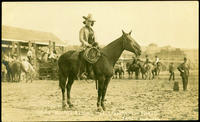 Miss Goldie St. Clair, Champion Lady Bucking Horse Rider of the World