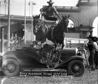 Billy Keen Doing Roman Jump Over Auto J E Ranch Rodeo