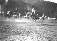 "Tex" Slocum on Red Wing Winning Second in Broncho Riding- Deadwood Days of '76