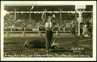Lucile [sic] Mulhall Lady Champion Roper, Walla Walla Frontier Days, 1914