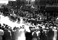 Twenty four ox team Pioneer Parade El Reno, Okla. 1935