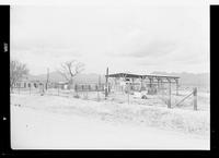 Gene Payne Ranch Sales Pavilion from road  by Devere