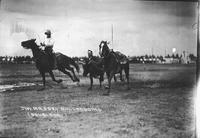 Jim Massey Bulldogging Cheyenne, Wyo. 1925