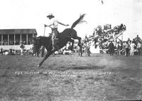 Tex Slocum on "Hot Shot"  Sidney Iowa Rodeo