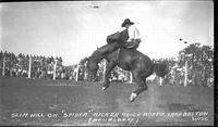 Slim Hill on "Spider" Ricker Ranch Rodeo, Lake Delton, Wisc.
