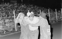 Bill Burch & unidentified Rodeo clowns
