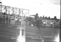 Hub Whiteman on "Rowboat" All American Rodeo, Minn.