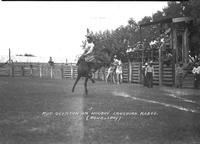 Bud Overton on "Hoodoo" Canadian Rodeo