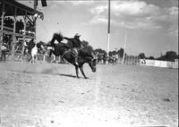 [Burel Mulkey riding "Sureshot"]