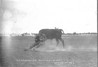 R. H. Reynolds Bulldogging, Cheyenne Frontier Days 1926