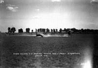 King Merritt roping steer, Wolf Point Stampede