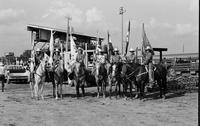 Grand entry, flag bearers