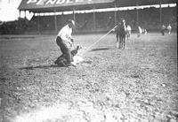 Ed Bowman Winning Calf Roping Pendleton Round-Up, 1927