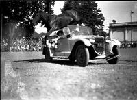 California Franks Famous Horse "Ranger" Jumping Over Auto Willow Grove Park, PA.