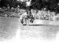 Frank Martz on "Cal Coolidge" Ardmore Rodeo