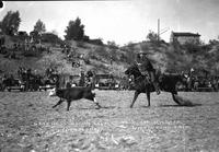 Gene Ross Roping Calf Remuda Ranch Rodeo, Wickenburg, Ariz.