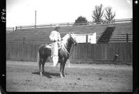 Chuck Heacock up on Don Dorado O.P. Lewellen, Woodland, Wash outfit 50,000 horse 15,000