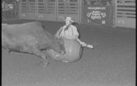 Rodeo clowns, Viers, Burnham, Burney, & Anderson, Bull fighting