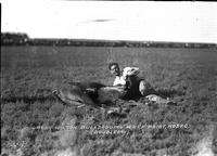 Grady Wilson Bulldogging Wolf Point, Rodeo