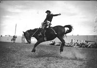 [Gerald Roberts saddle bronc riding]