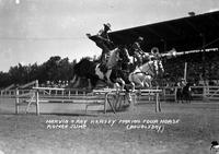 Marvin + Ray Ramsey Making Four Horse Roman Jump