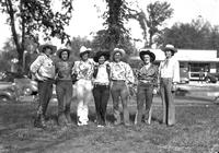 [Group of Seven Cowgirls posed]