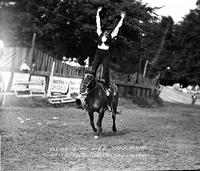 Blanch McBee Trick Riding Geo. Adams Rodeo