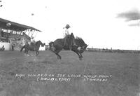 Dan Wilder on "Joe Louis" Wolf Point Stampede