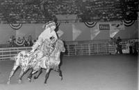 Rodeo clown Bill McEnaney specialty act