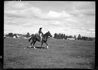 Mrs., D.W. Van Matse on Horse