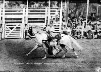 Cowgirl Trick Riding "Mandan Rodeo"