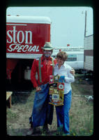 Rodeo clown Rick Young & Bernalee Young