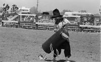 Unidentified Rodeo clowns specialty act