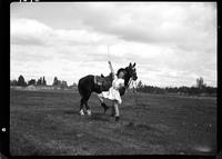 Helen Ross (Majorette with horse)