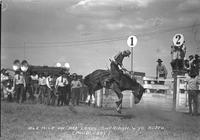 Ole Rice on "Bad Lands" Sheridan, Wyo. Rodeo