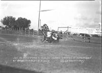 Doc Blackstone's Horse Turns Complete Somersault at Bradenton, Fla Rodeo