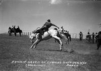 Jonnie Hagen on "Cyanide" Sheridan, Wyo Rodeo