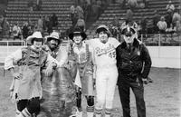 Unifdentified Rodeo clowns & Rocky the Cop