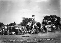 Dude Colbert on "Amos" Dodge City Rodeo