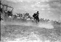 [Unidentified Cowboy riding bronc]