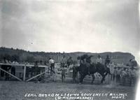 Earl Bascom Leaving "Souveneer" Billings, Mont.