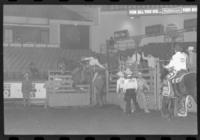 Unidentified rider on unknown Bronc