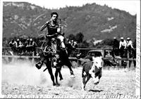 Bob Barmby Jr. 16 years old 3rd money-Willits 1943 Riding Old Roanie