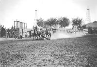 Louis Brooks Bulldogging Oklahoma City Rodeo