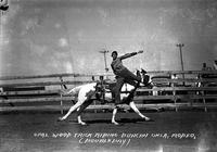 Opal Wood Trick Riding Duncan Okla. Rodeo